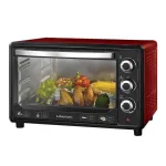 Духовка электрическая с механическим таймером и звуковым сигналом Liberton LEO-380 Red