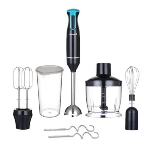 Блендер погружной с насадкой миксер и крюками для замеса теста ViLgrand VBH5051 blue