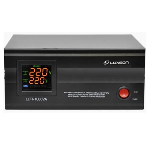 Стабилизатор напряжения релейный однофазный Luxeon LDR-1000 VA