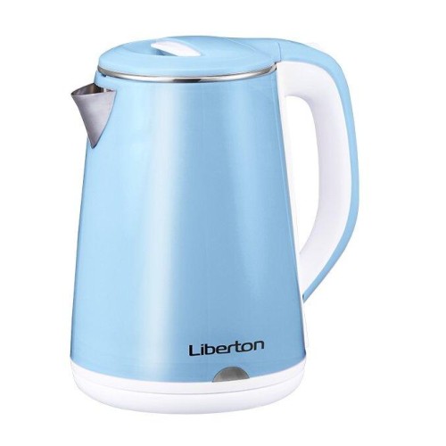 Чайник електричний з подвійними стінками Liberton LEK-6803 Blue голубий Чайник електричний з подвійними стінками Liberton LEK-6803 Blue голубий