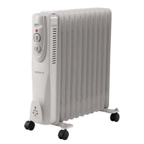 Обогреватель масляный на колесах 11 секций INTERLUX INO-1125W Обогреватель масляный на колесах 11 секций INTERLUX INO-1125W