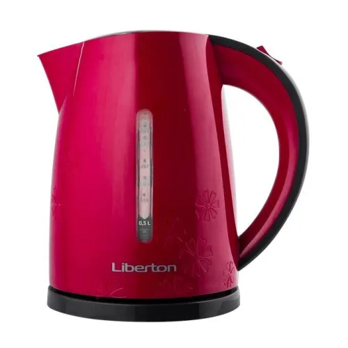Чайник электрический пластиковый Liberton LEK-6811 бордовый