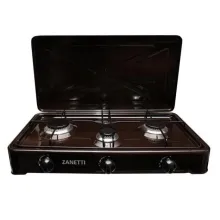 Плита настольная газовая трехконфорочная с крышкой Zanetti O-300 BR