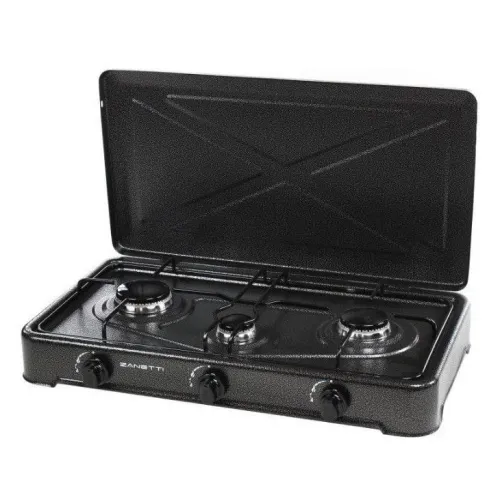 Плита настольная газовая трехконфорочная с крышкой Zanetti O-300 SV