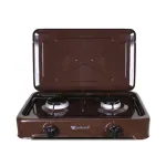 Плита настільна газова двоконфорочна з кришкою Yucel O-200-LPG-brown