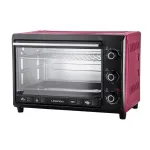 Духовка електрична настільна з листом і решіткою Liberton LEO-400 Red 40 літрів