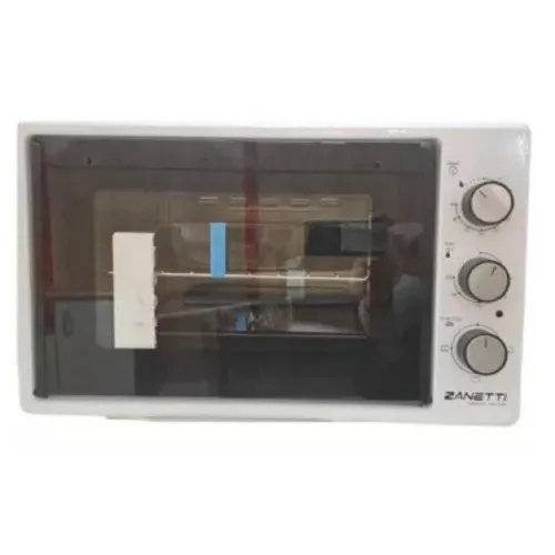 Духовка электрическая с подсветкой и двумя противнями Zanetti CE 37 White 37литров