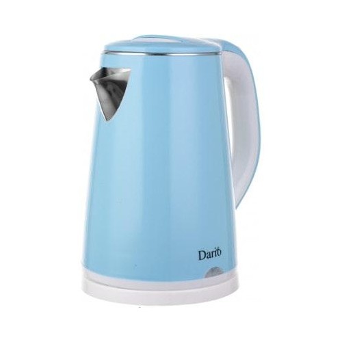 Чайник електричний пластиковий з подвійною стінкою Dario DR2303 BLUE Чайник електричний пластиковий з подвійною стінкою Dario DR2303 BLUE