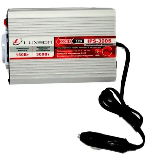 Перетворювач напруги (інвертор) 12 в 220В Luxeon IPS-300S