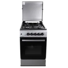 Плита газова чотириконфорочна з електрозапалюванням LUXELL LF55G-40F Inox