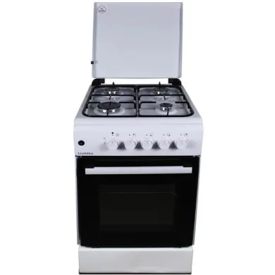 Плита кухонная газовая с электроподжигом LUXELL LF55G-40F White