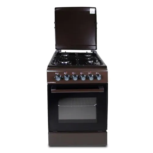 Плита комбінована з газовими конфорками та електричною духовкою LUXELL LF55S-40F Brown
