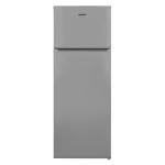 Холодильник із верхньою морозильною камерою Heinner HF-V213SF+ сріблястий