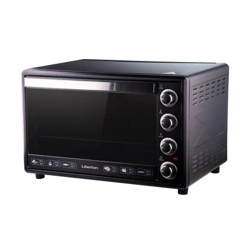 Духовка электрическая с конвекцией и вертелом Liberton LEO-650 Black Mirror