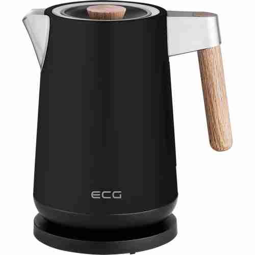 Чайник електричний з дерев'яною ручкою ECG RK 1768 Strix Timber Black