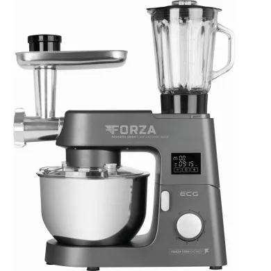 Комбайн кухонный с мясорубкой и планетарным миксером ECG FORZA 5500 Giorno Scuro