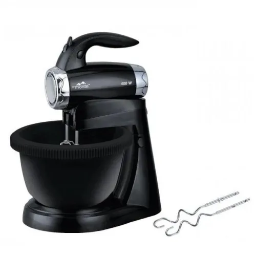Миксер с поворотной чашей и крюками для теста 400Вт Monte MT-2010