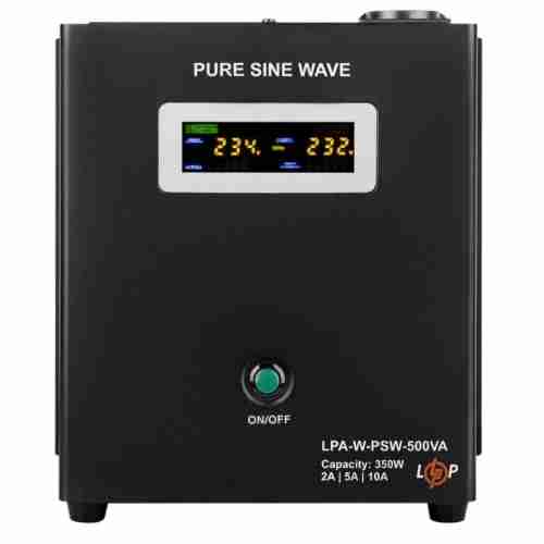 ДБЖ з правильною синусоїдою 12V LogicPower LPA-W-PSW-500VA(350Вт) 2A/5A/10A (LP7145)