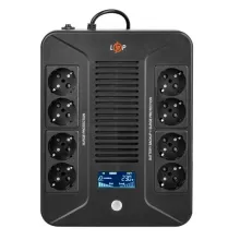 ДБЖ з апроксимованою синусоїдою 1000Вт LogicPower LP-UL1000VA-8PS (LP16162)