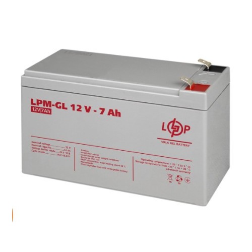 Акумулятор гелевий LogicPower LPM-GL 12 V — 7 Ah (LP6560)