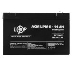 Акумулятор AGM LogicPower LPM 6V — 14 Ah (LP4160)