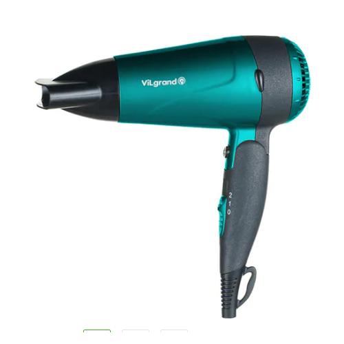 Фен для волосся зі складною ручкою та холодним повітрям ViLgrand VHD-1809FH_green