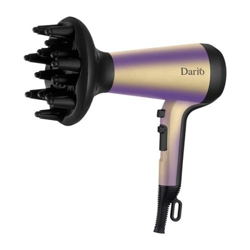 Фен для волос с диффузором и холодным воздухом Dario DHD-9222_gold Фен для волос с диффузором и холодным воздухом Dario DHD-9222_gold