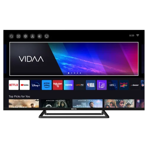 Телевізор безрамковий ECG 40FSV231 Smart VIDAA