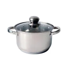 Кастрюля нержавеющая сталь с крышкой 2,6л KRAUZER 78006 Constant Serie 18 см