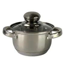 Кастрюля нержавеющая сталь с крышкой 0,6л KRAUZER 78001 Constant Serie Кастрюля нержавеющая сталь с крышкой 0,6л KRAUZER 78001 Constant Serie