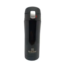 Термокухоль 350 мл неіржавка сталь KRAUZER 86-350Shiny Black Termo Line