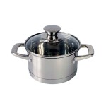 Кастрюля нержавеющая сталь 0,6 л KRAUZER 78300 Baby Serie 12 см