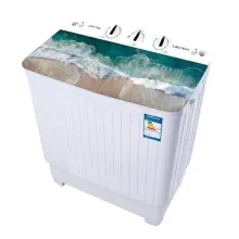 Стиральная машина полуавтомат с помпой и стеклянной крышкой 7 кг Liberton LWM-7003 PUMP