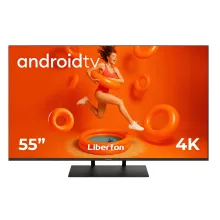 Телевізор безрамковий з голосовим керуванням Liberton LTV-55U01AT Smart Android 11.0