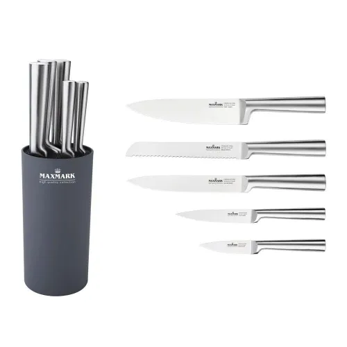 Набір ножів у колоді нержавіюча сталь Maxmark MK-K02 6 предметів