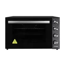 Духовка електрична конвекційна з грилем та подвійним склом у дверцятах LUXELL LX-9325CTDB 70л