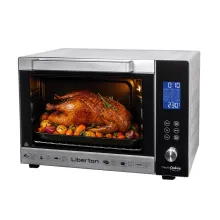 Духовка електрична з конвекцією та вертелом Liberton LEO-601E Silver