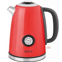 Чайник електричний з індикатором температури на корпусі ECG RK 1700 Magnifica Corsa