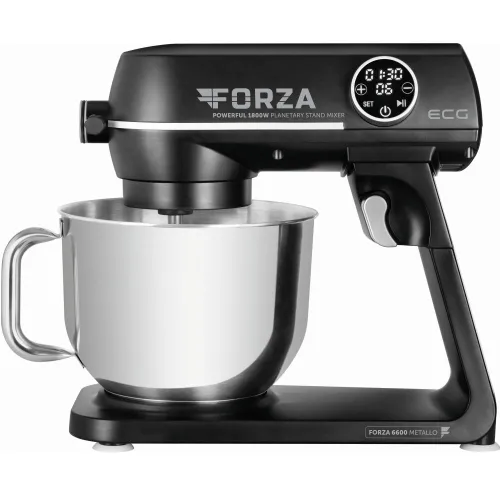 Комбайн кухонний з м'ясорубкою та планетарним міксером ECG FORZA 6600 Metallo Nero