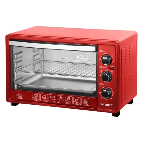 Духовка электрическая с подсветкой и таймером INTERLUX ILEO-0038R