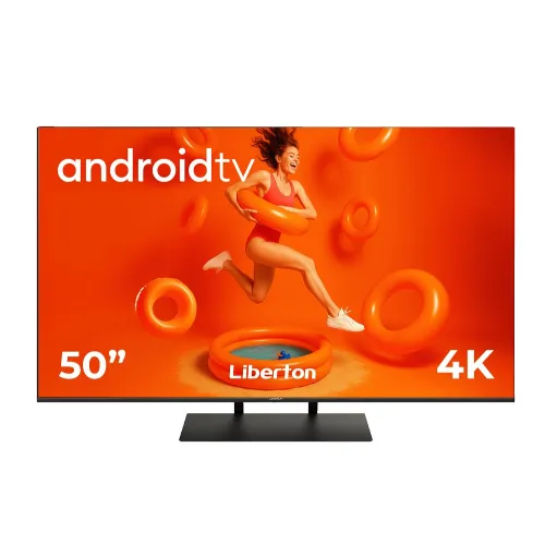Телевизор безрамочный с голосовым управлением Liberton LTV-50U01AT Smart Android 11.0