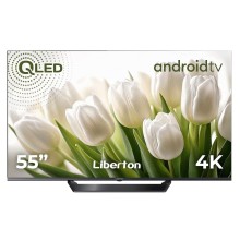 Телевізор безрамковий із голосовим керуванням Liberton LTV-55Q01AT Smart Android 11.0
