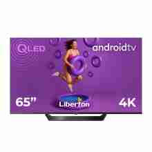Телевізор безрамковий із голосовим керуванням Liberton LTV-65Q01AT Smart Android 11.0