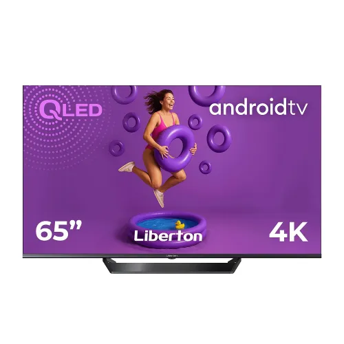 Телевізор безрамковий із голосовим керуванням Liberton LTV-65Q01AT Smart Android 11.0