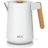 Чайник електричний з дерев'яною ручкою ECG RK 1768 Strix Timber White