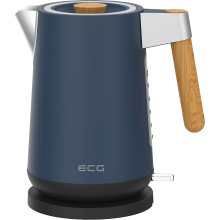 Чайник електричний з дерев'яною ручкою ECG RK 1768 Strix Timber Petrol