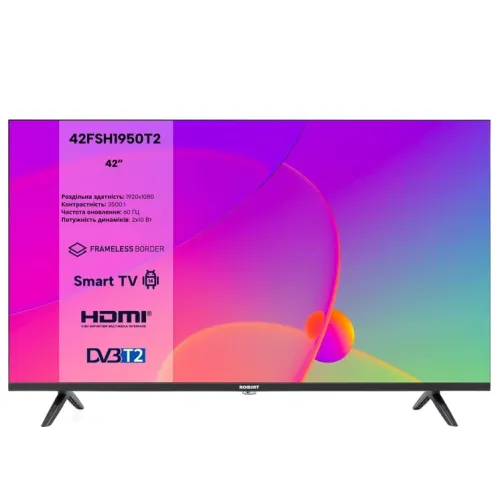 Телевизор безрамочный Romsat 42FSH1950T2 Smart Android 14.0