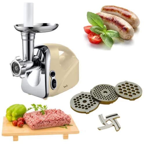Мясорубка электрическая с реверсом и насадками для колбасок Vinis VMG-1502C