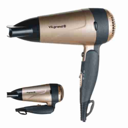 Фен для волос со складной ручкой ViLgrand VHD 1809FH gold