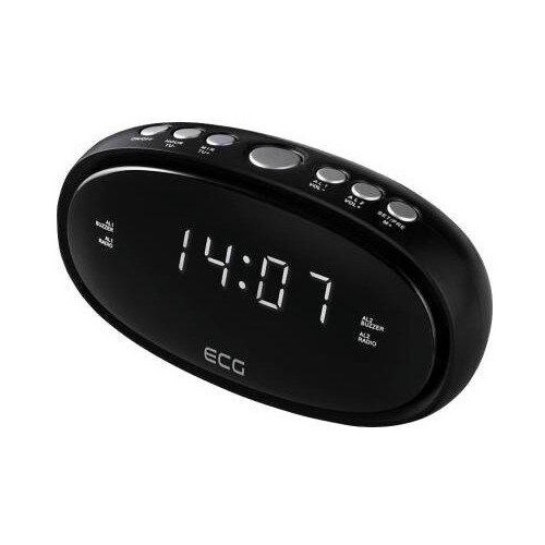 Радиобудильник электронный с жидкокристаллическим дисплеем ECG RB 010 Black Радиобудильник электронный с жидкокристаллическим дисплеем ECG RB 010 Black